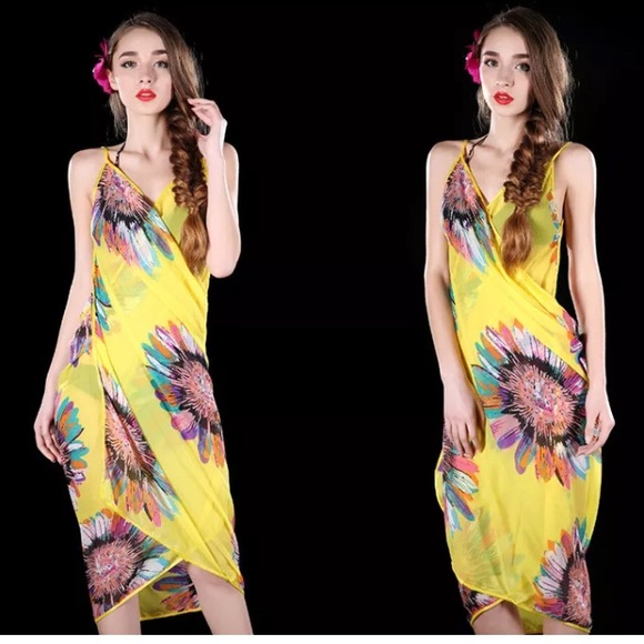 NWT chiffon straps Backless Dress,mini/maxi skirt - Picture 3 of 4